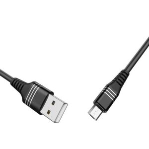 ანდროიდი კაბელი Type - C / Hoco U46 Tricyclic silicone charging data cable for type-c black