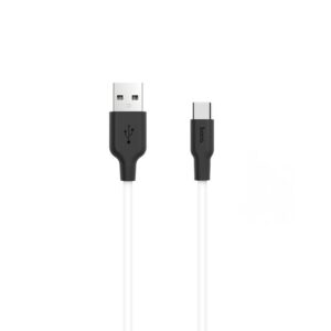 კაბელი ანდროიდი Type - C / HOCO X21 Silicone type-c charging cable black&white