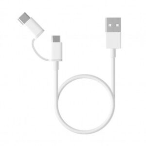 ანდროიდი კაბელი  Type - C + Micro /  Xiaomi Mi 2-in-1 USB  Cable Micro USB  to Type C (100cm) SJV4082TY