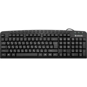 კლავიატურა Wired keyboard Defender Focus HB-470 Black,multimedia,123 buttons