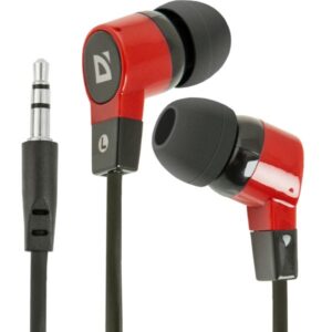 ყურსასმენი In-ear headphones Defender Basic 619 black + red