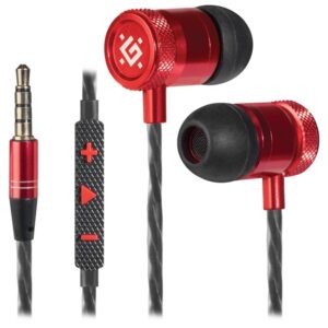 ყურსასმენი Headset for mobile devices Defender Pollaxe black+red, cable 1.2 m