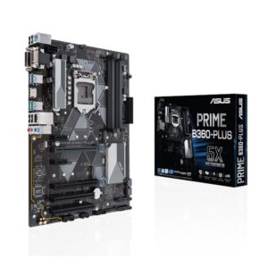 დედა დაფა ASUS Prime B360-Plus LGA1151 (300 Series) DDR4 HDMI DVI VGA M.2 ATX Motherboard
