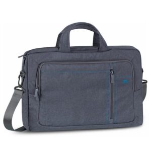 ნოუთბუქის ჩანთა RIVACASE 7530 grey Laptop Canvas shoulder bag 15.6" / 6