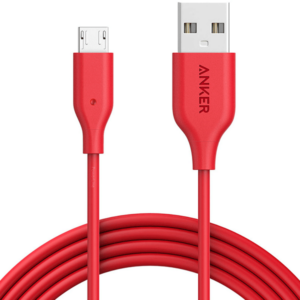 კაბელი Anker PowerLine Micro USB 2m Red A8133091