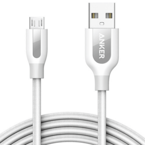 კაბელი Anker Powerline+ Micro USB 2m UN White A8143021