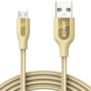 კაბელი Anker Powerline+ Micro USB 2m Golden A81430B1