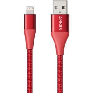 კაბელი Anker Powerline+ II with lightning connector 2m B2B - UN (excluded CN, Europe) Red A8453H91