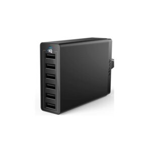 ადაპტერი Anker 60W 6-Port Desktop Charger (Black) EU Offline Packaging V3 A2123L12