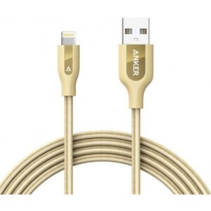 კაბელი PowerLine+ Lightning 2m Golden Offline Packaging V3 A8122HB1