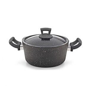 ქვაბი შავი Hascevher Germanitium 32x15 cm Granit Pilaff 25405