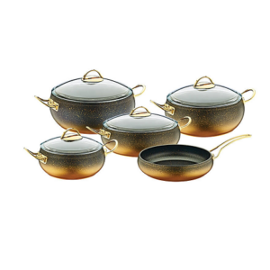 ქვაბების ნაკრები მწვანე 9 pcs 3024 OMS 25066
