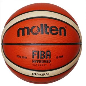 კალათბურთის ბურთი MOLTEN BGM5X FIBA ტოპ სავარჯიშო, სინთ. ტყავი