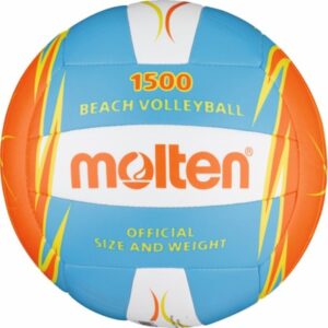 ფრენბურთის ბურთი სანაპიროს MOLTEN V5B1501-B გარე მოხმარების, სინთ. ტყავი