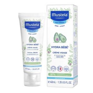 Mustela HYDRA BEBE სახის დამატენიანებელი კრემი, 40 მლ, 0+