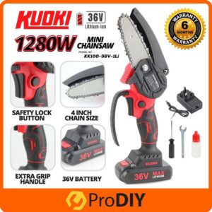 აკუმულატორული მინი ჯაჭვური ხერხი Mini Electric Chainsaw