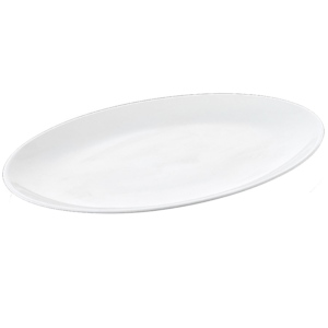 თეფში კერამიკის ოვალური 30სმ PD898 12" 14294 BONE BRILLIANT