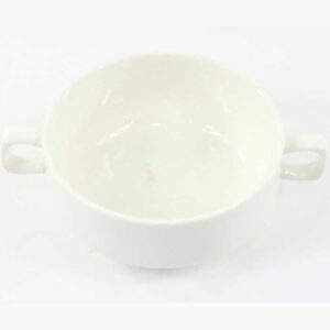 თასი კერამიკის სახელურებით 20სმ PD637 8" 21029 BONE BRILLIANT