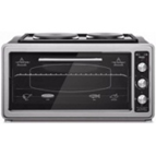 "ელ ღუმელი Odul 3840 Gray კამფორებით 38 L.tmini oven 2 tray 1 grid with 2 hotplate Gray		 "