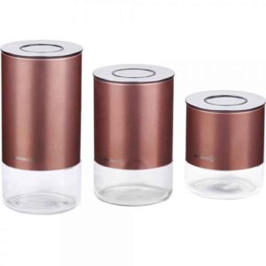 სამზარეულოს აქსესუარები Korkmaz A5520-2 Storage Box 3pcs Rosegold