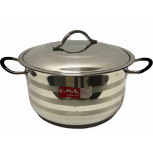 ქვაბი მეტალის ვერცხლისფერი 22x12სმ 4,6ლ 2005 25341 OMS
