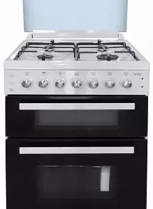 გაზქურა HITEC OGDC 6040 WHITE 60*60 4 Gas W-WOK