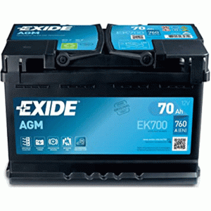 აკუმულატორი Exide AGM EK700 70 ა*ს R+ 20300386