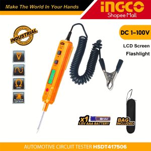 ავტომობილის ციფრული ტესტერი DC1-10V INGCO (HSDT417506)