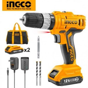 Lithium-Ion ელ. ხრახნდამჭერი ჩაქუჩით 12V INGCO (CIDLI1222)