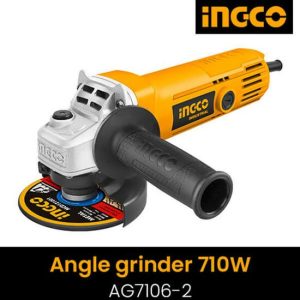 კუთხსახეხი (ბარგალკა) 710W-100MM INGCO (AG7106-2)