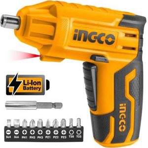Lithium-Ion ელ, ხრახნდამჭერი თავაკებთან ერთად კომპლექტში INGCO   (CSDLI0401)