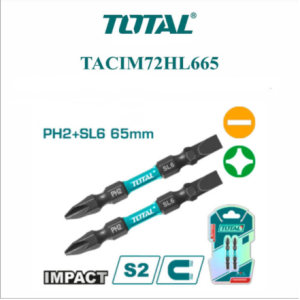 ხრახნიანი ბიტის ნაკრები 2 ცალი TOTAL TACIM72HL665