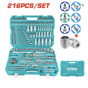 ინსტრუმენტების ნაკრები TOTAL THKTHP22166 (216 PCS)