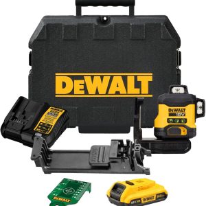 DEWALT DCLE34031D1-QW 18V 3X360 კომპაქტური ლაზერული მწვანე (1X 2AH ბატარეა + დამტენი)