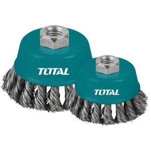 რგოლური ჯაგრისი ხრახნით TOTAL TAC32051 (125მმ)