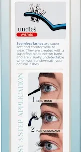 Künstliche Wimpern Set Seamless Undies Wispies, 1 St