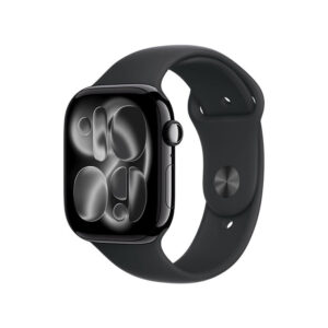 სმარტ საათი Apple Watch Series 11 GPS 46mm Jet Black Aluminium Case With Black Sport Band MEUW4 S/M