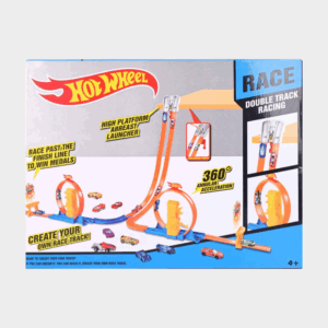 HOT WHEELS-ის ტრეკების ნაკრები მეტალის მანქანით ბავშვებისთვის GH-3312