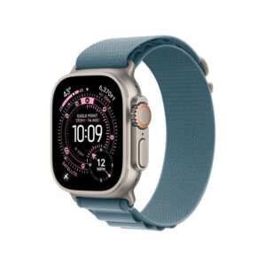 სმარტ საათი Apple Watch Ultra 3 49mm Natural Titanium Case With Light Blue Alpine Loop MEWM4 M