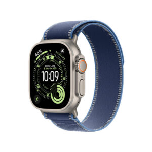 სმარტ საათი Apple Watch Ultra 3 49mm Natural Titanium Case With Bright Blue Trail Loop MEWU4 M/L