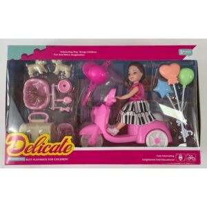 ნაზი თოჯინა აქსესუარებით - BANANA TOYS GH-6633-1