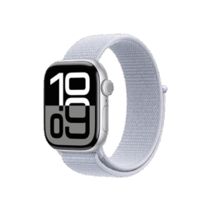 სმარტ საათი Apple Watch Series 10 GPS 46mm Silver Aluminum Case With Blue Cloud Sport Loop MWWN3