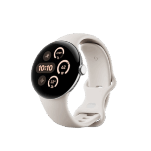 სმარტ საათი Google Pixel Watch 3 41mm Wi-Fi Polished Silver Aluminum Case with Porcelain Active Band