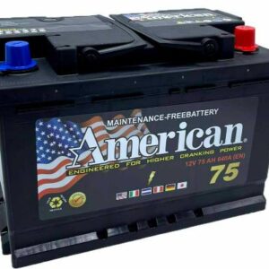 აკუმულატორი AMERICAN 75 ა*ს  მარჯ. 20302800