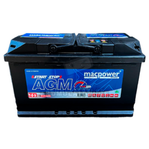 აკუმულატორი MACPOWER PR AGM 105Ah R-+0 20304120