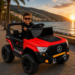 საბავშვო ელექტრო მანქანა Mercedes-Benz GM-505-RED (2 ძრავა, 12V)