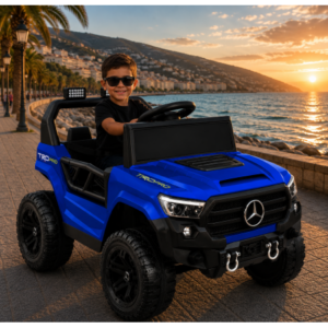საბავშვო ელექტრო მანქანა Mercedes-Benz GM-505-BLU (2 ძრავა, 12V)