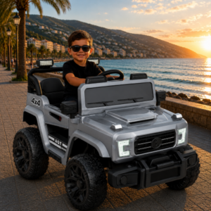 საბავშვო ელექტრო მანქანა Mercedes J-60E-C (2 ძრავა, 12V)