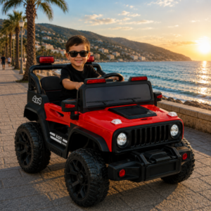 საბავშვო ელექტრო მანქანა Jeep M-60D-R (2 ძრავა, 12V)