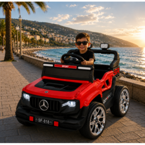 საბავშვო ელექტრო მანქანა Mercedes SF-818-R (2 ძრავა, 12V)